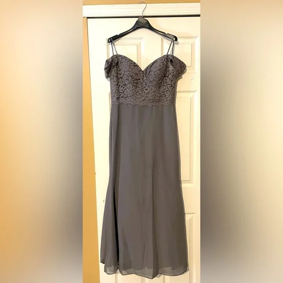 Gray Lace Dress - Picture 1 of 1